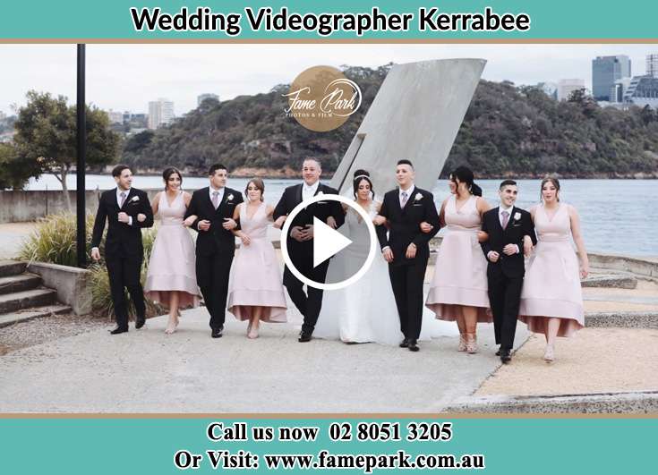 Bride and Groom with their secondary sponsors at the shore Kerrabee NSW 2328